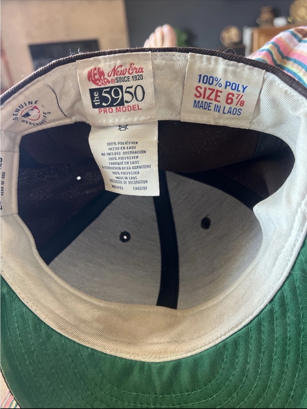 Fear Of God 5950 New Era San Diego Padres Fitted Cap Size 6 7/8 Baseball - Picture 8 of 9